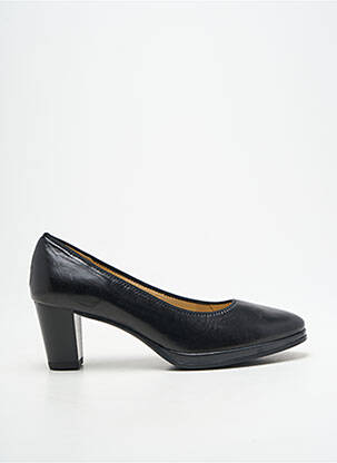 Pantofi cu toc țesătură satinată toc de 4 la 6 cm negru ARA femeie