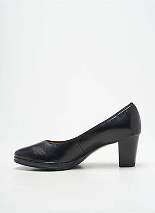 Pantofi cu toc țesătură satinată toc de 4 la 6 cm negru ARA femeie