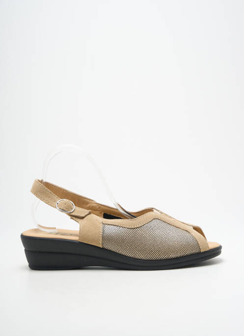 Sandale/Pantofi decupați bej SEMELFLEX femeie