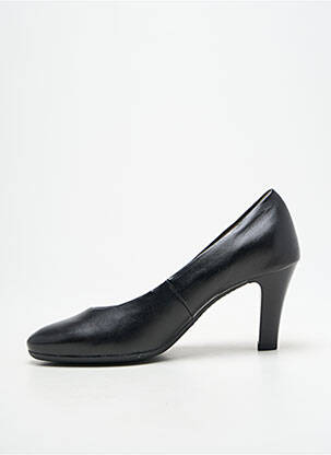 Pantofi cu toc țesătură satinată toc de 7 la 9 cm negru ARA femeie
