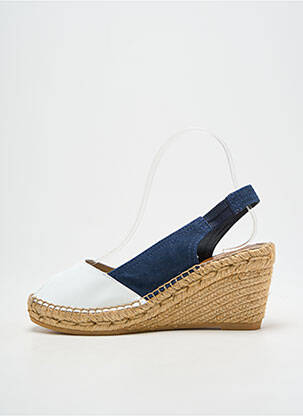 Espadrile vârf deschis toc de 7 la 9 cm albastru MONTANE femeie