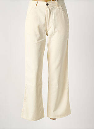 Blugi cu croială largă bej 6397 femeie