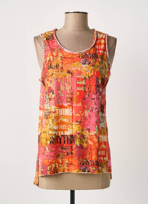 Top portocaliu PRINTED ARTWORKS femeie