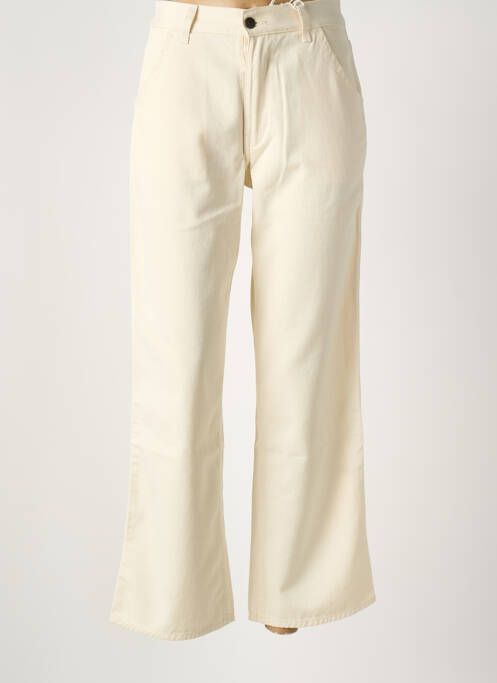 Blugi cu croială largă bej 6397 femeie