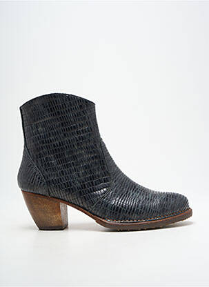 Botine/ghete cubanez toc de 4 la 6 cm gri NEOSENS femeie