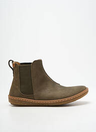 Botine/ghete vârf rotund toc plat până la 3 cm verde EL NATURALISTA femme