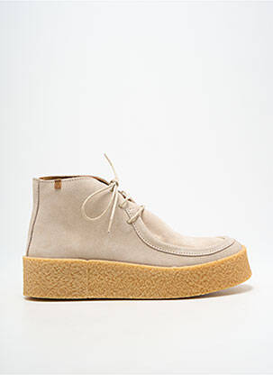 Botine/ghete nubuc toc de 4 la 6 cm bej EL NATURALISTA femeie