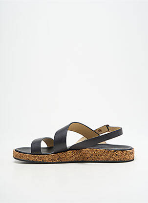 Sandale/pantofi decupați material neted toc plat până la 3 cm negru NEOSENS femeie