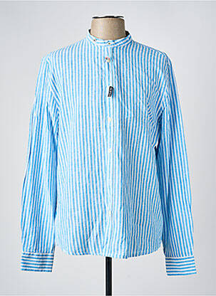 Cămașă cu mâneci lungi imprimeu dungi albastru SORBINO homme