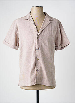 Cămașă cu mâneci scurte maro SORBINO bărbat