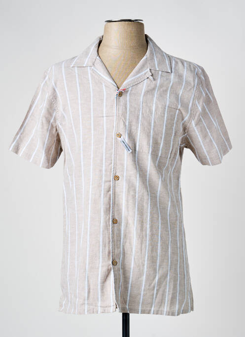 Cămașă cu mâneci scurte bej SORBINO bărbat