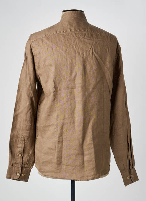 Cămașă cu mâneci lungi maro SORBINO bărbat