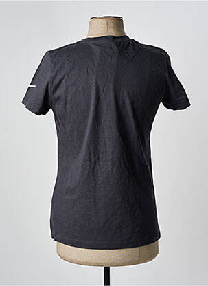 Tricou serigrafie flockată mâneci scurte gri NIKE femeie