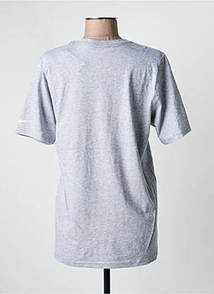 Tricou serigrafie flockată mâneci scurte gri deschis NIKE femeie