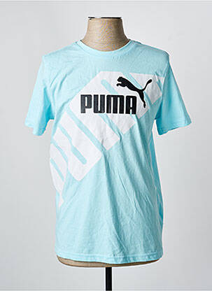 Tricou croială dreaptă mâneci scurte albastru PUMA bărbat