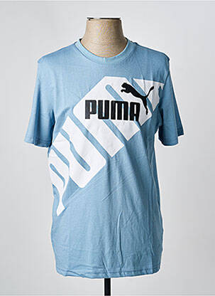 Tricou croială dreaptă mâneci scurte albastru închis PUMA bărbat