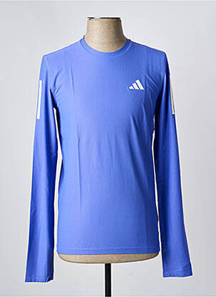 Tricou croială cambrată mâneci lungi violet ADIDAS bărbat