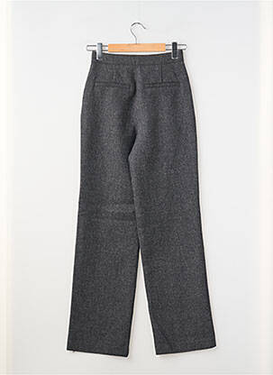 Pantalon drept închidere cu fermoar sub clapetă cu nasturi mărime normală gri C'EST BEAU LA VIE femeie
