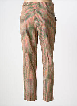 Pantalon chino închidere cu fermoar sub clapetă cu nasturi mărime normală maro NICE THINGS femeie
