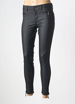 Pantalon slim țesătură acoperită mărime normală negru LIU JO femeie
