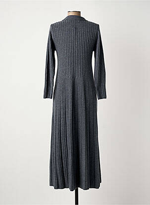 Rochie lungă mâneci lungi mâneci lungi gri NICE THINGS femeie
