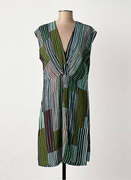 Rochie scurtă fără mâneci fără mâneci verde NICE THINGS femeie