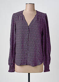 Cămașă țesătură crep mâneci lungi violet ALMAE femme