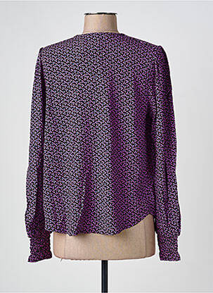 Cămașă țesătură crep mâneci lungi violet ALMAE femeie
