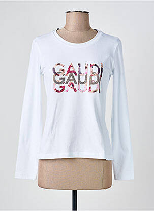 Tricou mâneci lungi mâneci lungi alb GAUDI femeie
