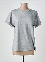 Tricou croială dreaptă mâneci scurte gri LIU JO femeie