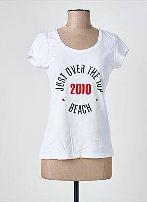 Tricou elasticitate mâneci scurte alb JOTT (JUST OVER THE TOP) femeie