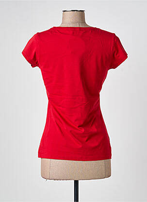 Tricou guler în v mâneci scurte roșu JOTT (JUST OVER THE TOP) femeie
