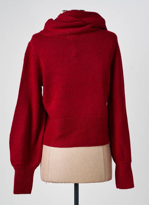 Pulover cu guler înalt roșu GOA GOA femeie