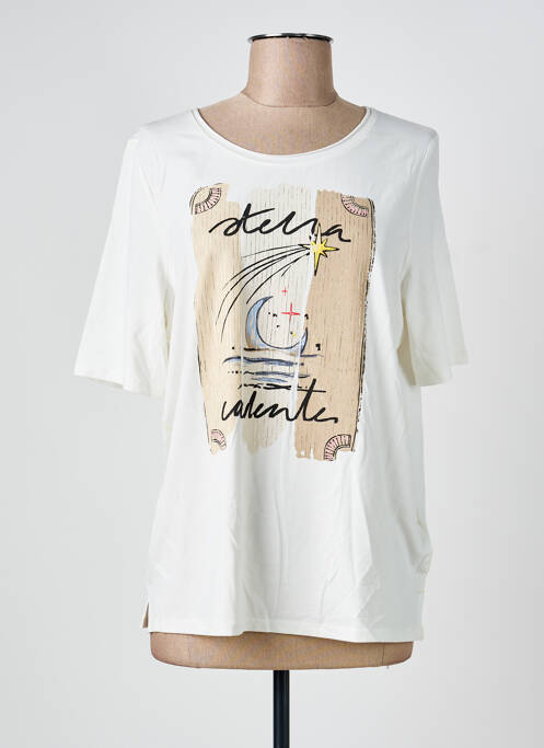 Tricou bej OUI femeie