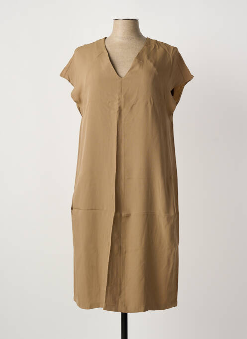 Rochie midi maro OUI femeie