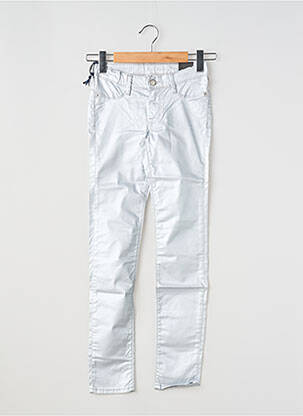 Pantalon slim argintiu TEDDY SMITH fată