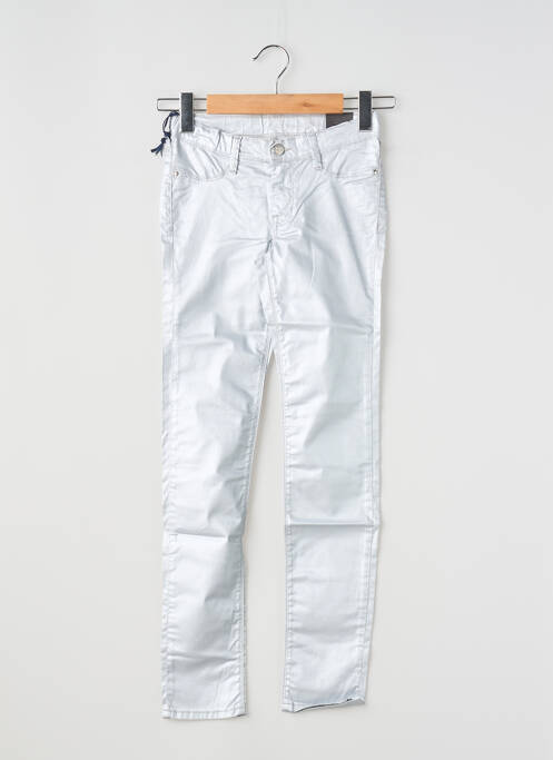 Pantalon slim argintiu TEDDY SMITH fată