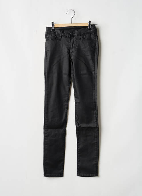 Pantalon slim negru TEDDY SMITH fată