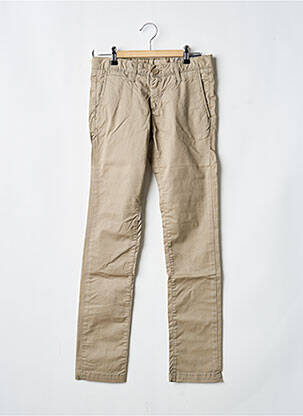 Pantalon chino talie elastică bej TEDDY SMITH copil