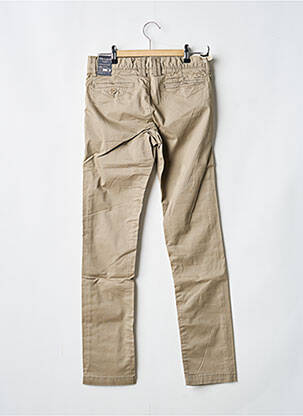 Pantalon chino talie elastică bej TEDDY SMITH copil