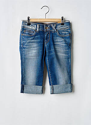 Pantalon trei sferturi albastru TEDDY SMITH fată