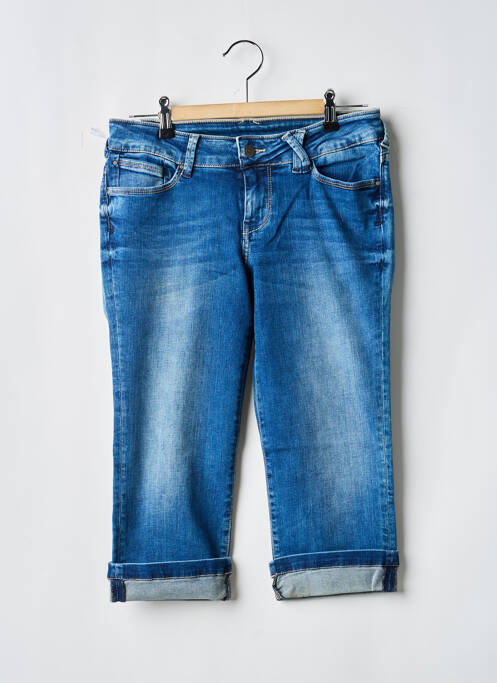 Pantalon trei sferturi albastru TEDDY SMITH fată