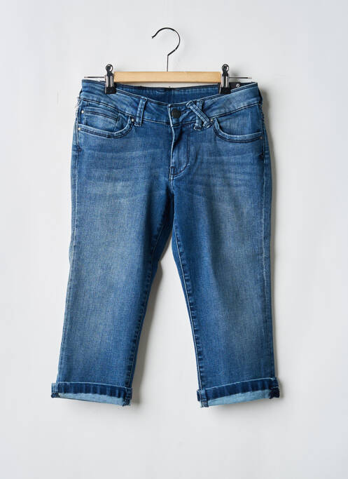 Pantalon trei sferturi albastru TEDDY SMITH fată