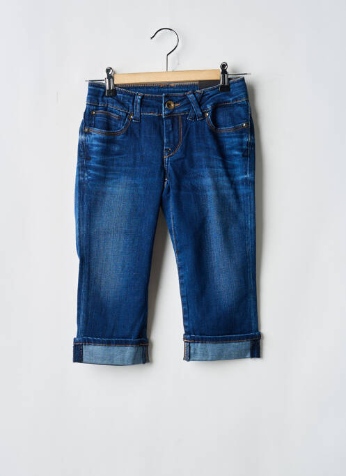 Pantalon trei sferturi albastru TEDDY SMITH fată