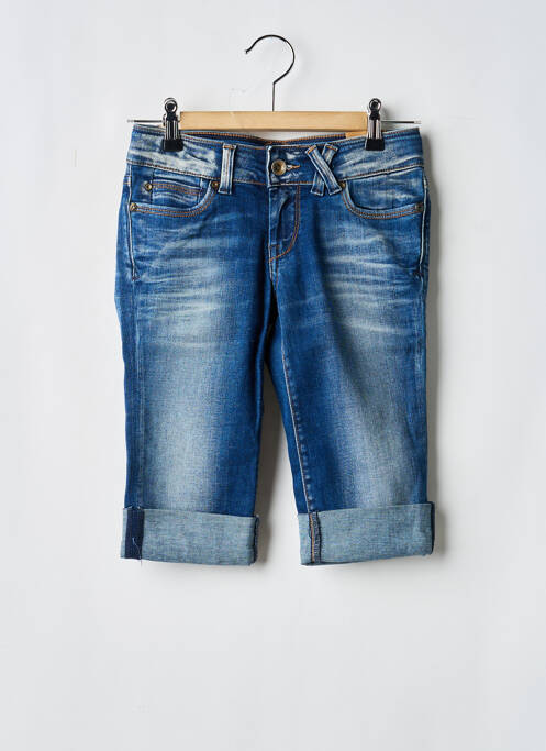 Pantalon trei sferturi albastru TEDDY SMITH fată