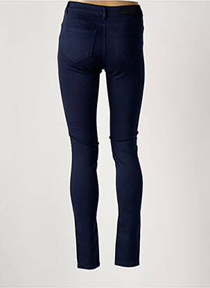 Pantalon slim țesătură poplin mărime normală albastru VERO MODA femeie