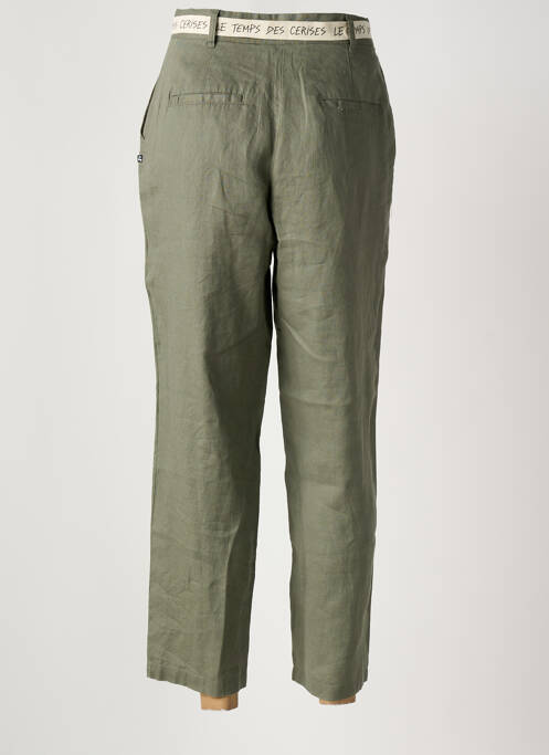 Pantalon chino verde LE TEMPS DES CERISES femeie