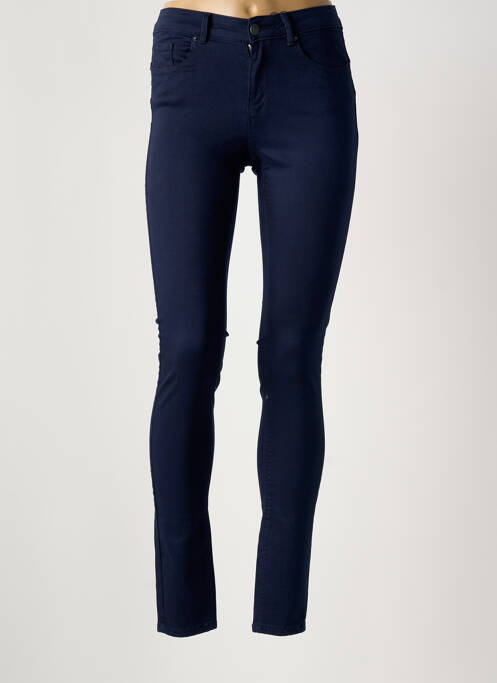 Pantalon slim albastru VERO MODA femeie