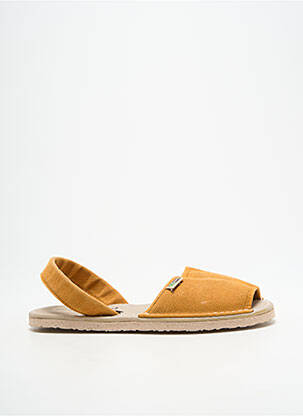 Sandale/pantofi decupați vârf deschis toc plat până la 3 cm portocalie NATURAL WORLD femeie
