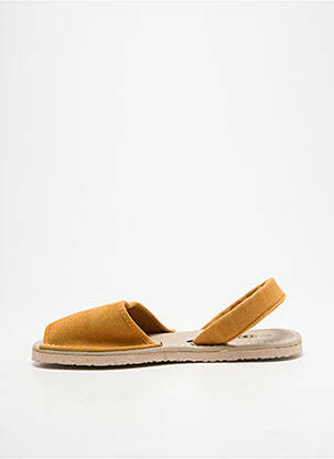 Sandale/pantofi decupați vârf deschis toc plat până la 3 cm portocalie NATURAL WORLD femeie